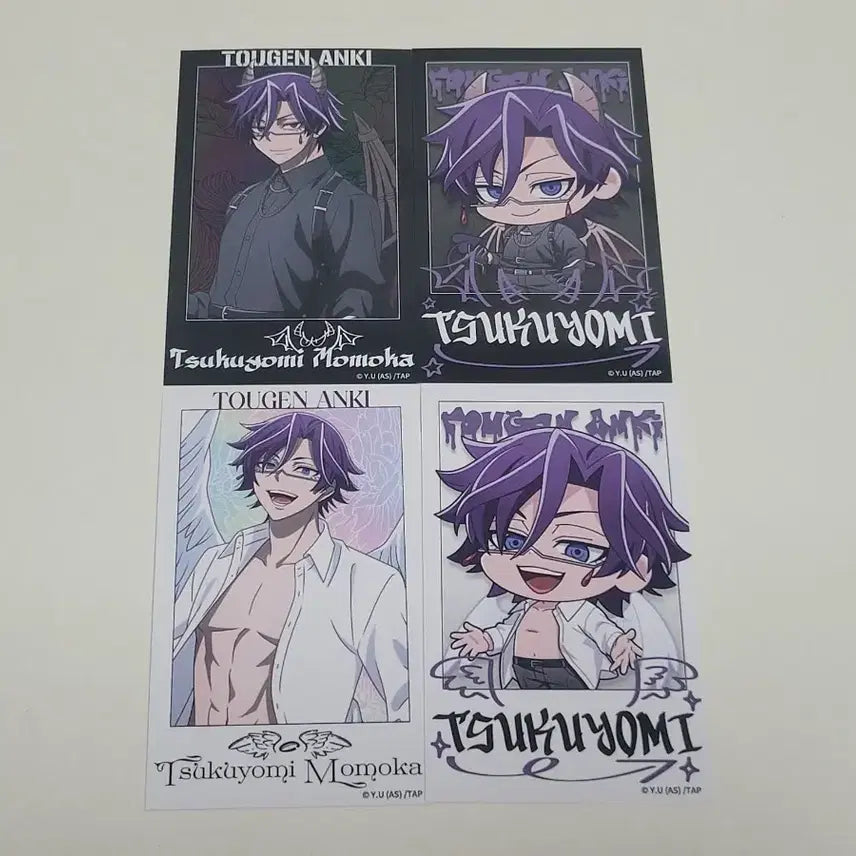 [BUNJANG] Momoka Tsukuomi Devil &amp; Angel Cheki-style Card Bundle Set / 일괄)도원암귀 모모카 츠쿠요미 악마와천사 체키풍카드