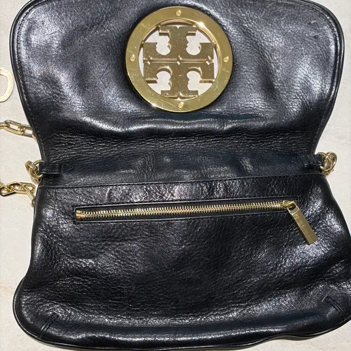 [BUNJANG] Tory Burch Black Leather Chain Shoulder Bag / 토리버치 블랙 레더 체인 숄더백