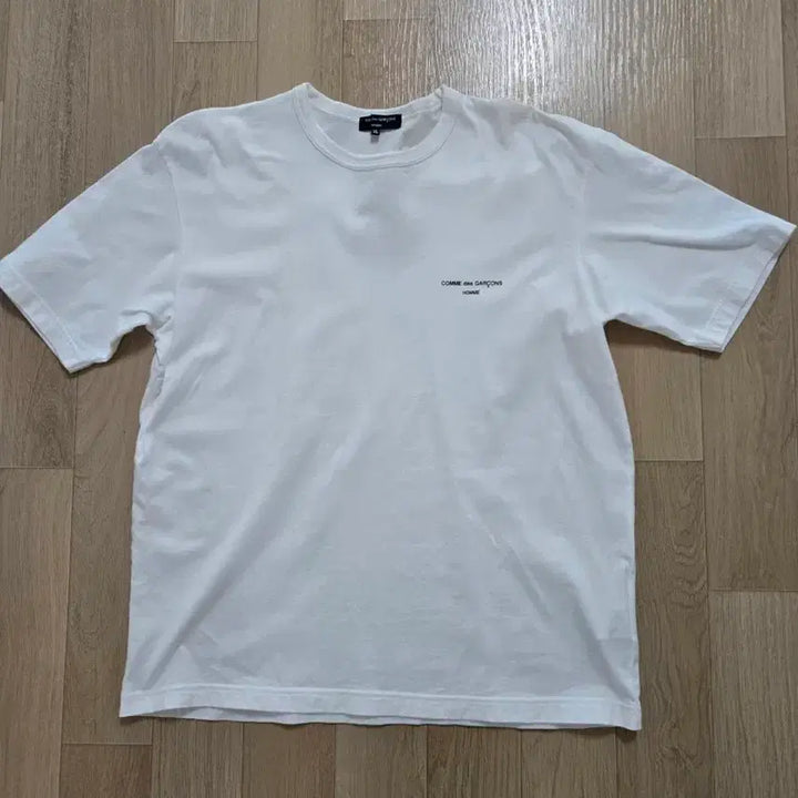 [BUNJANG] Comme des Garçons Homme White T-Shirt XL / 꼼데가르송 옴므 화이트 반팔티 XL