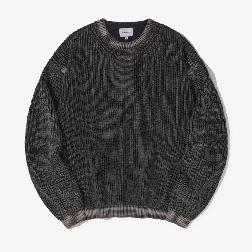 [BUNJANG] Urban Type Pigment Dyed Charcoal Knit M / 어반디타입 피그먼트 차콜 니트 M