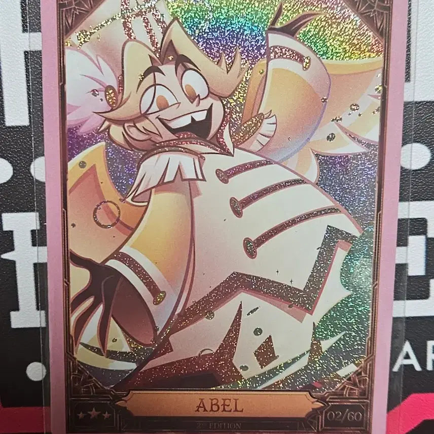 [BUNJANG] HAZBIN HOTEL Abel 2nd Edition Pink Foil Trading Card / 해즈빈호텔 트레카 아벨 핑크포일 2nd 에디션