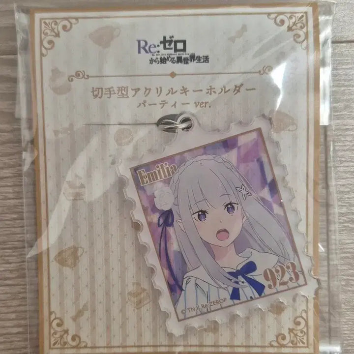 [BUNJANG] Re:Zero Stamp Type Acrylic Keychain Bundle (Emilia, Rem, Echidna) / 리제로 우표형 아크릴 키링 일괄(에밀리아, 렘, 애키드나)