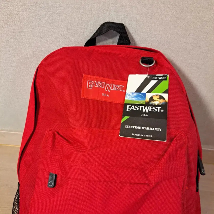 [BUNJANG] East West Red Backpack / 이스트웨스트 빨간색 백팩