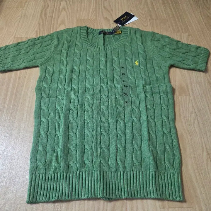 [BUNJANG] Polo Ralph Lauren Cable Knit Short Sleeve Sweater XL / 폴로 랄프로렌 케이블 반팔 니트 XL