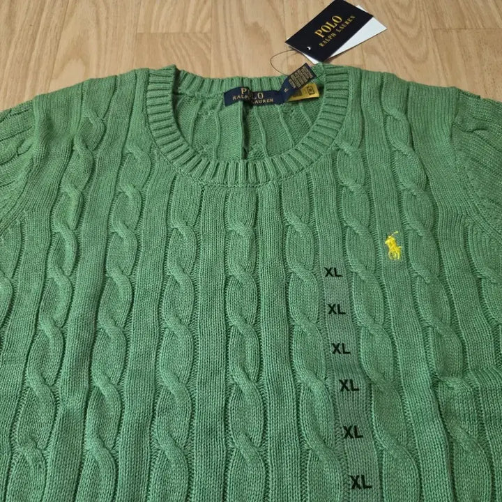 [BUNJANG] Polo Ralph Lauren Cable Knit Short Sleeve Sweater XL / 폴로 랄프로렌 케이블 반팔 니트 XL