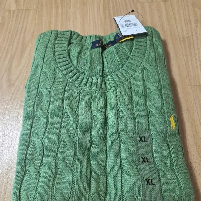 [BUNJANG] Polo Ralph Lauren Cable Knit Short Sleeve Sweater XL / 폴로 랄프로렌 케이블 반팔 니트 XL