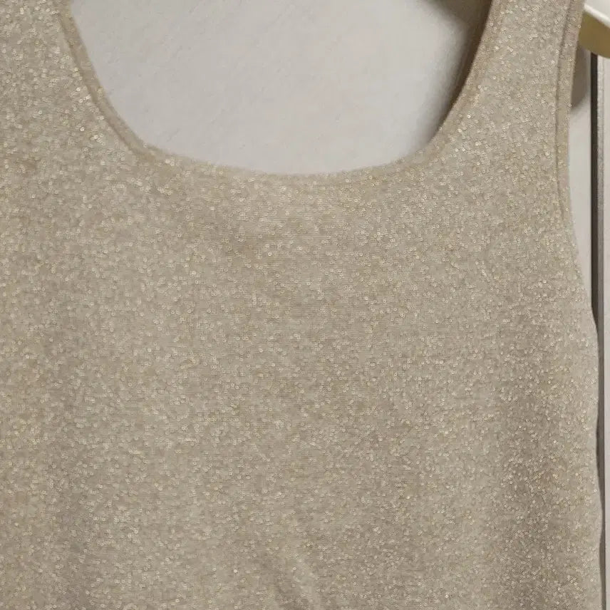 [BUNJANG] TIME (by Handsome) Glitter Sleeveless Knit Top / 한섬 타임 글리터 슬리브리스 니트탑