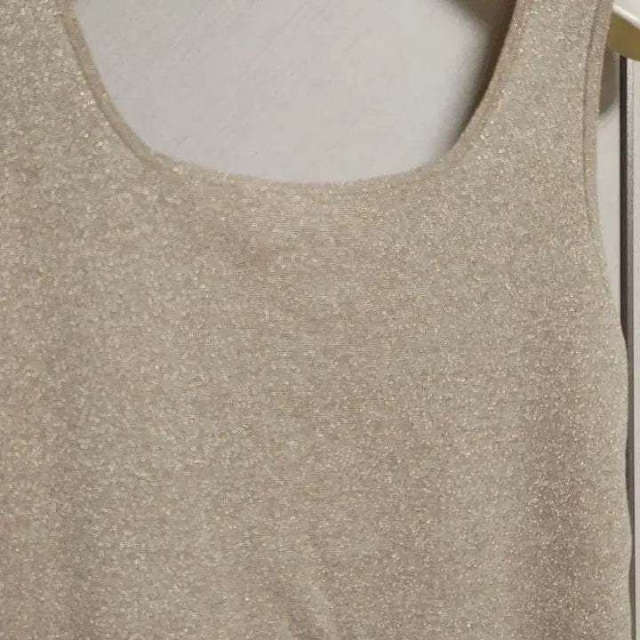 [BUNJANG] TIME (by Handsome) Glitter Sleeveless Knit Top / 한섬 타임 글리터 슬리브리스 니트탑