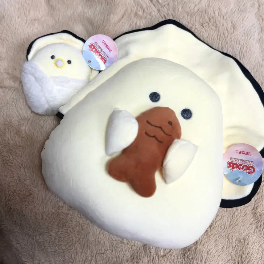 [BUNJANG] Agagul Plush Doll + Keychain Set / 새상품 아가굴 인형+키링세트