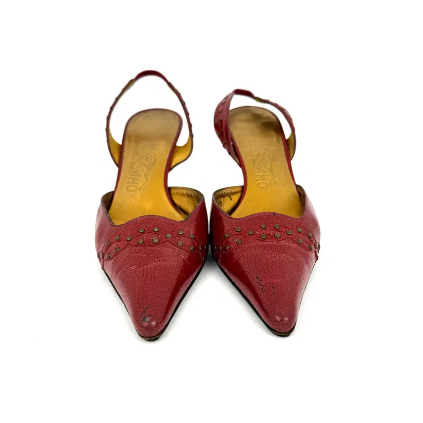 [BUNJANG] Salvatore Ferragamo Red Patent Leather Women&