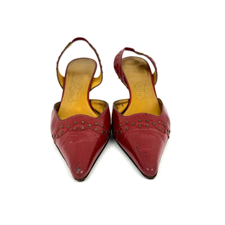 [BUNJANG] Salvatore Ferragamo Red Patent Leather Women&