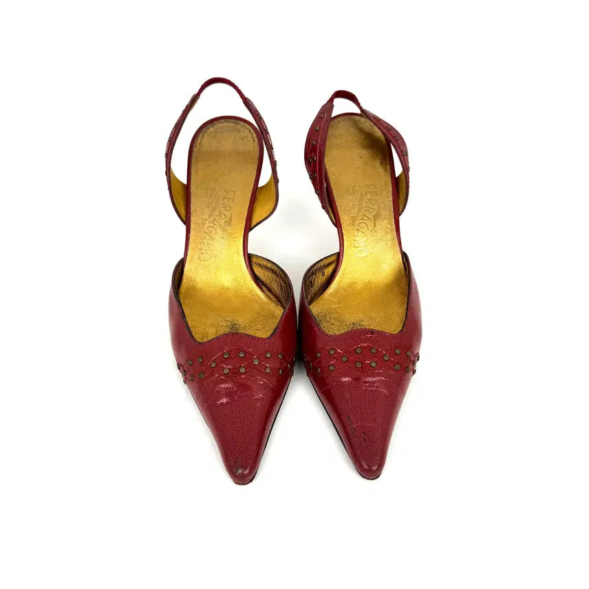 [BUNJANG] Salvatore Ferragamo Red Patent Leather Women&