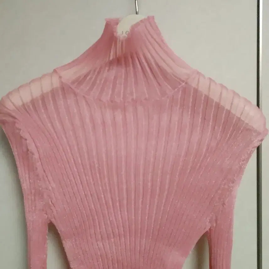 [BUNJANG] TIME Seethrough Ribbed Blouse / 한섬 타임 시스루 골지블라우스