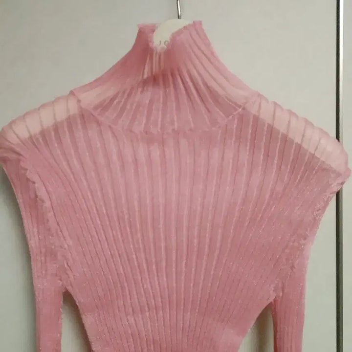 [BUNJANG] TIME Seethrough Ribbed Blouse / 한섬 타임 시스루 골지블라우스