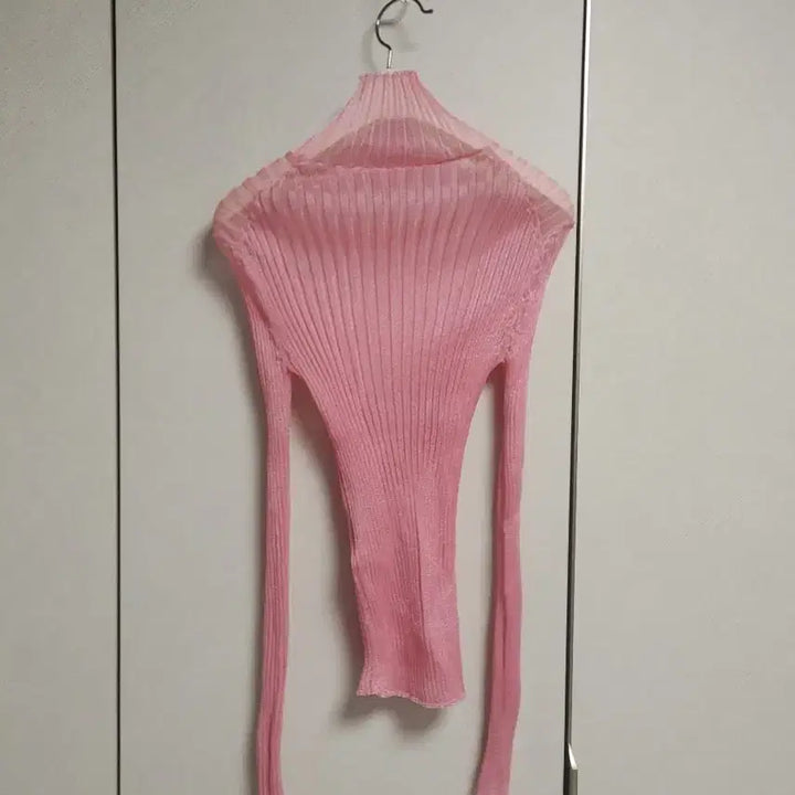 [BUNJANG] TIME Seethrough Ribbed Blouse / 한섬 타임 시스루 골지블라우스