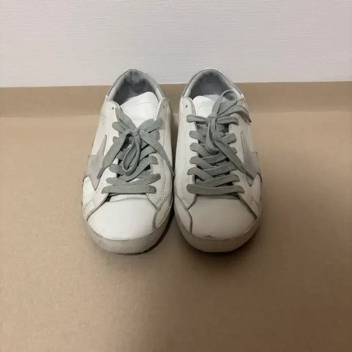 [BUNJANG] Golden Goose Superstar White Silver Tab Sneakers - Size 40 / 골든구스 슈퍼스타 화이트 실버탭 40