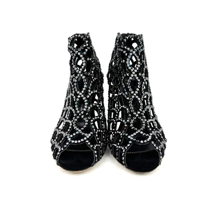 [BUNJANG] Sergio Rossi Mermaid Crystal Sandals 36.5 / [36.5]세르지오 로시 머메이드 크리스탈 샌들