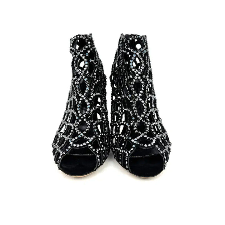 [BUNJANG] Sergio Rossi Mermaid Crystal Sandals 36.5 / [36.5]세르지오 로시 머메이드 크리스탈 샌들