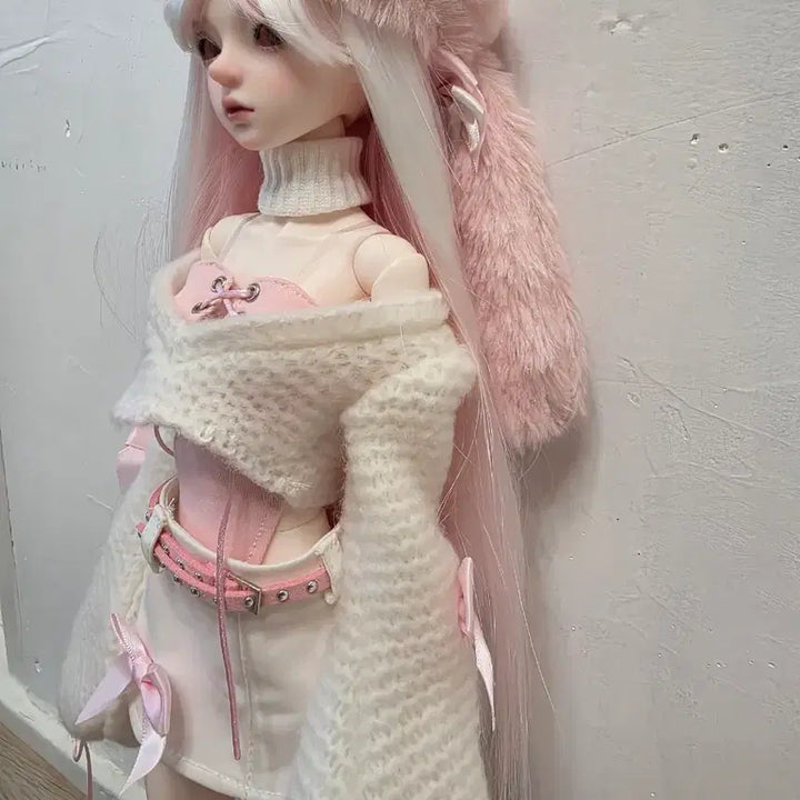 [BUNJANG] MSD Ball-Jointed Doll Girl (Includes Wig/Outfit) / 구체관절 MSD 여아 (가발/의상 포함)