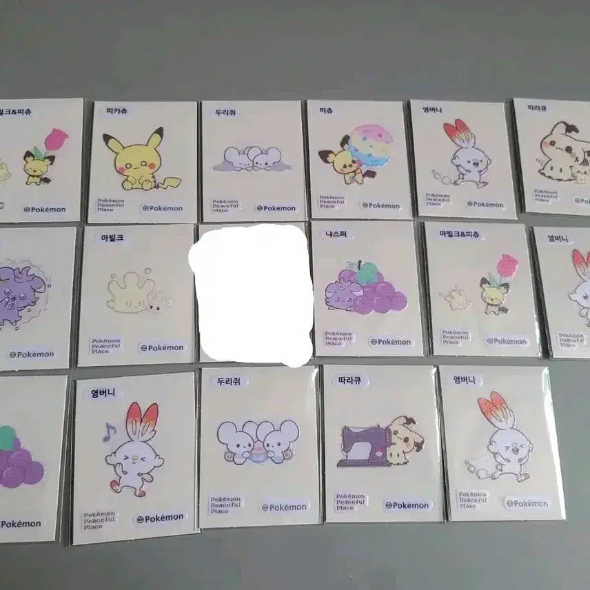 [BUNJANG] Pokemon Pocket Piece Ttibu Seal Bundle Set / 포켓피스 포켓몬 띠부씰 팝니다.