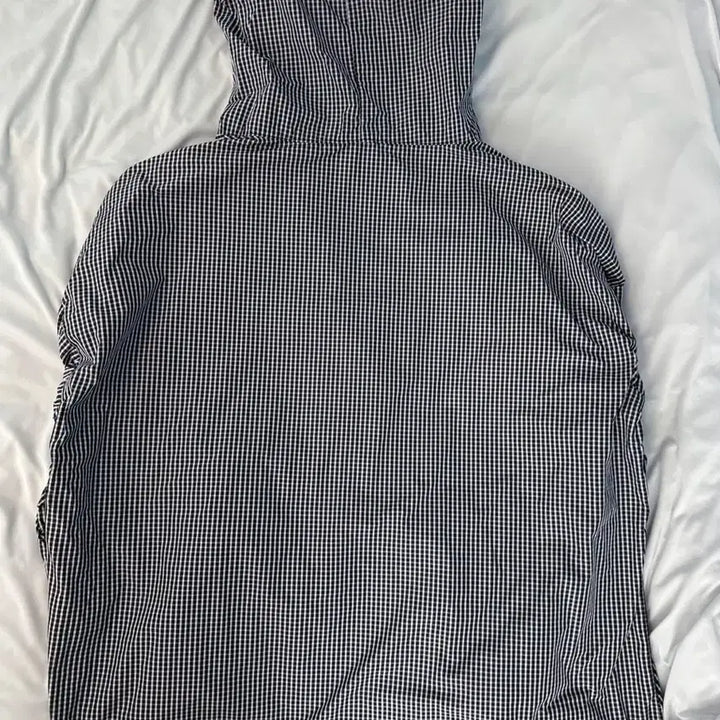 [BUNJANG] HANA UNNIE Check Hooded Windbreaker Jumper / 하나언니_체크 후드 바람막이 점퍼