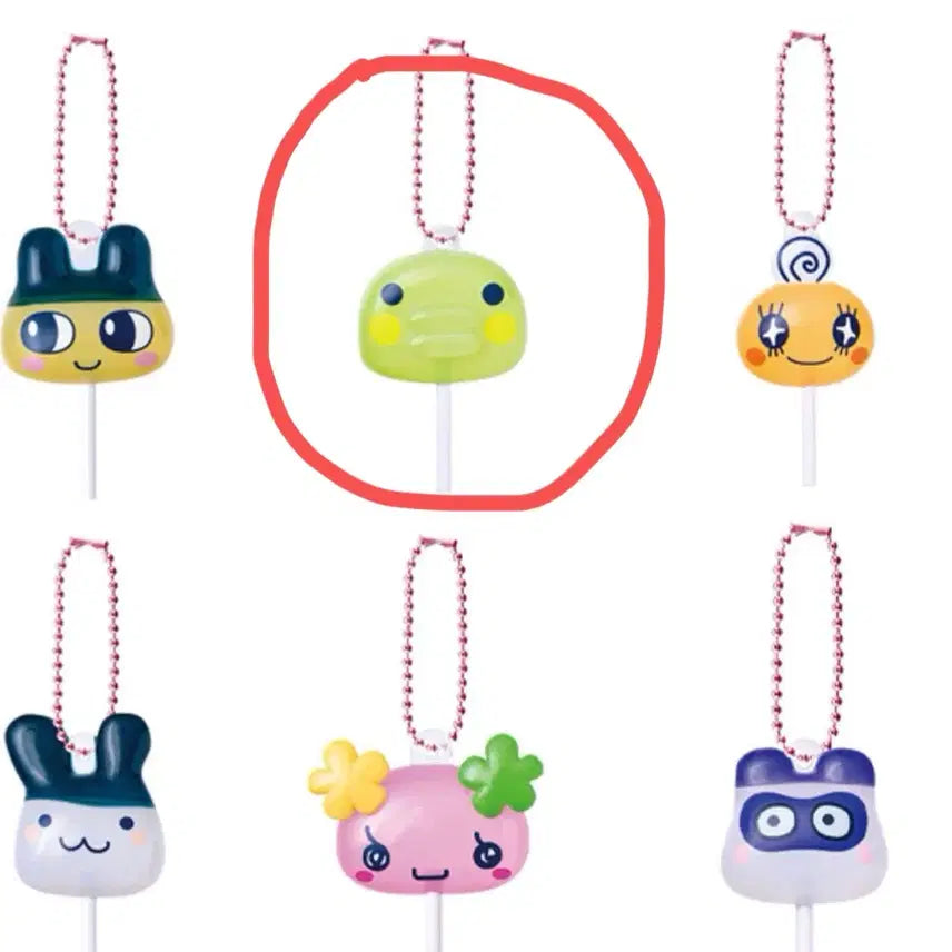 [BUNJANG] Tamagotchi Candy Charm Strap (Guchipachi) / 다마고치 캔디 챰 키링 구치파치 주댕치