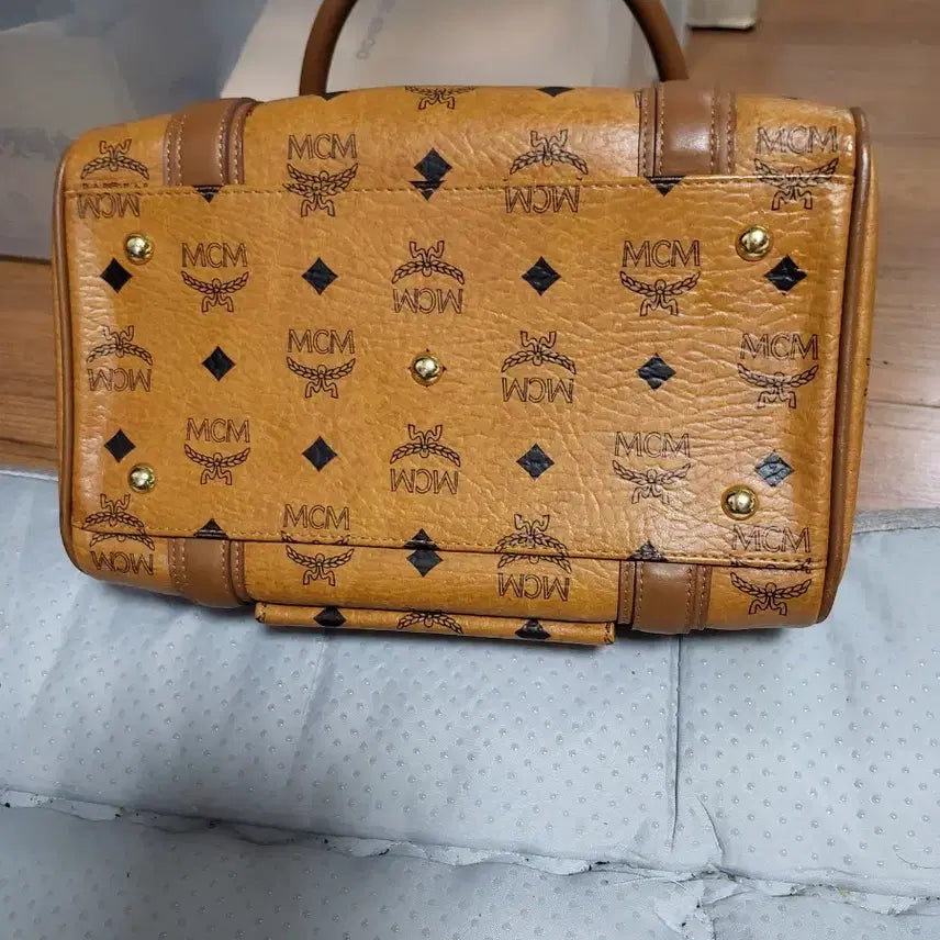[BUNJANG] MCM Boston Bag Brown Tote Bag / MCM 보스턴백 브라운 토트백