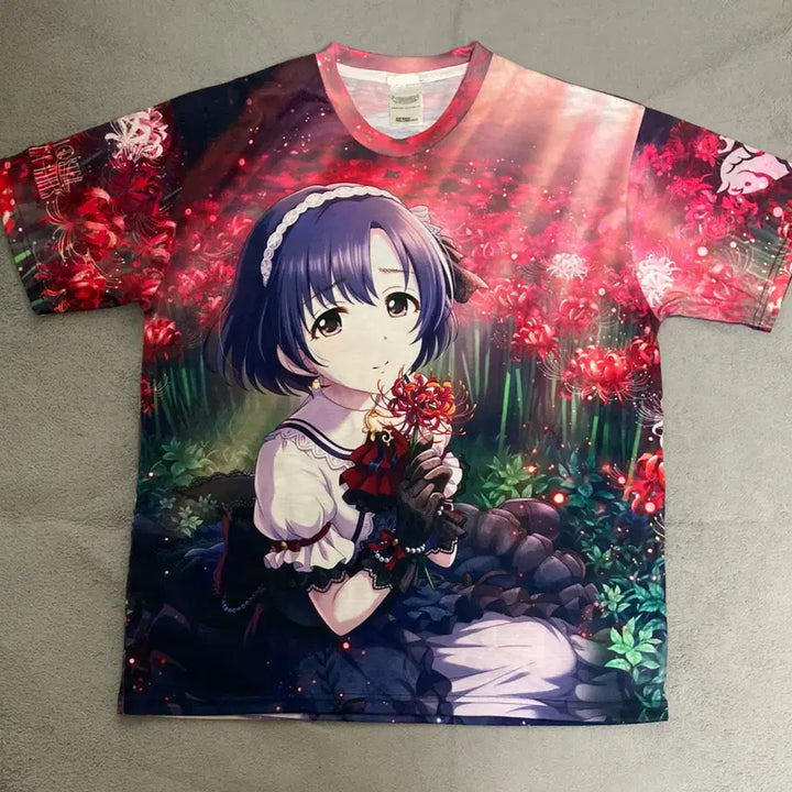 [BUNJANG] COSPA Idolmaster Cinderella Girls Shiragiku Hotaru Full Print T-Shirt (Size L) / [L] COSPA 아이돌마스터 신데렐라 걸즈 시라기쿠 호타루 티셔츠