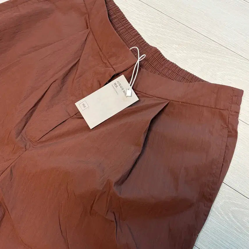[BUNJANG] JAJU Wide Pintuck Pants Brown L / 자주 와이드 핀턱 팬츠 브라운 L