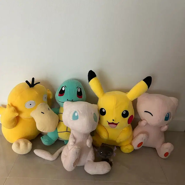 [BUNJANG] Pokemon Plush Bundle - Mew, Pikachu, Squirtle, Psyduck, and More / 포켓몬스터 인형 일괄 뮤, 피카츄 고라파덕 꼬부기 등등