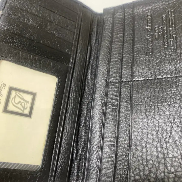 [BUNJANG] Beverly Hills Black Leather Checkered Long Wallet / Beverly Hills 가죽 장지갑 블랙 체크