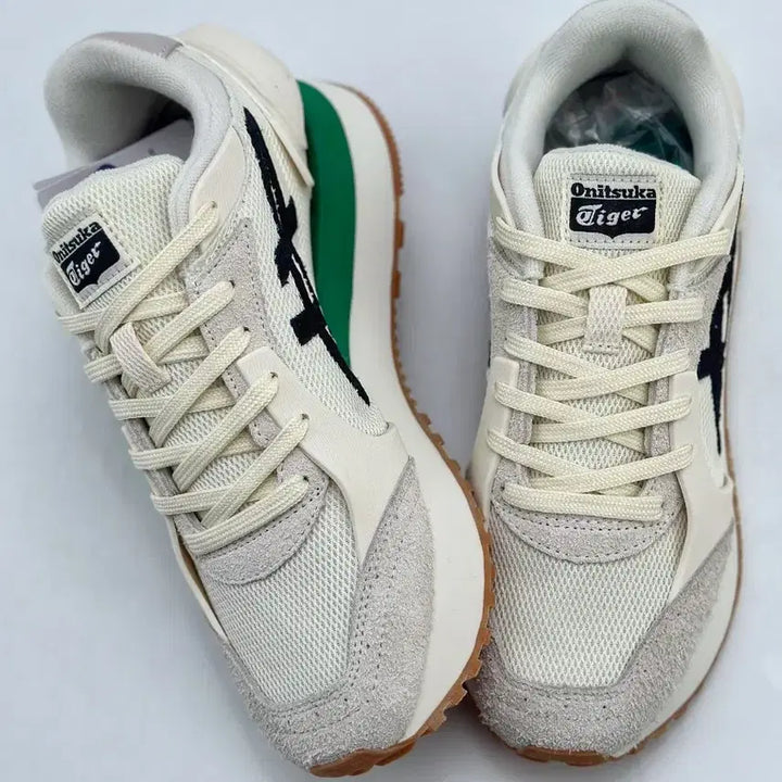 [BUNJANG] Onitsuka Tiger Sneakers Ivory/Green Size 240 EUR38 / 오니츠카타이거 운동화 아이보리/그린 사이즈240 EUR38