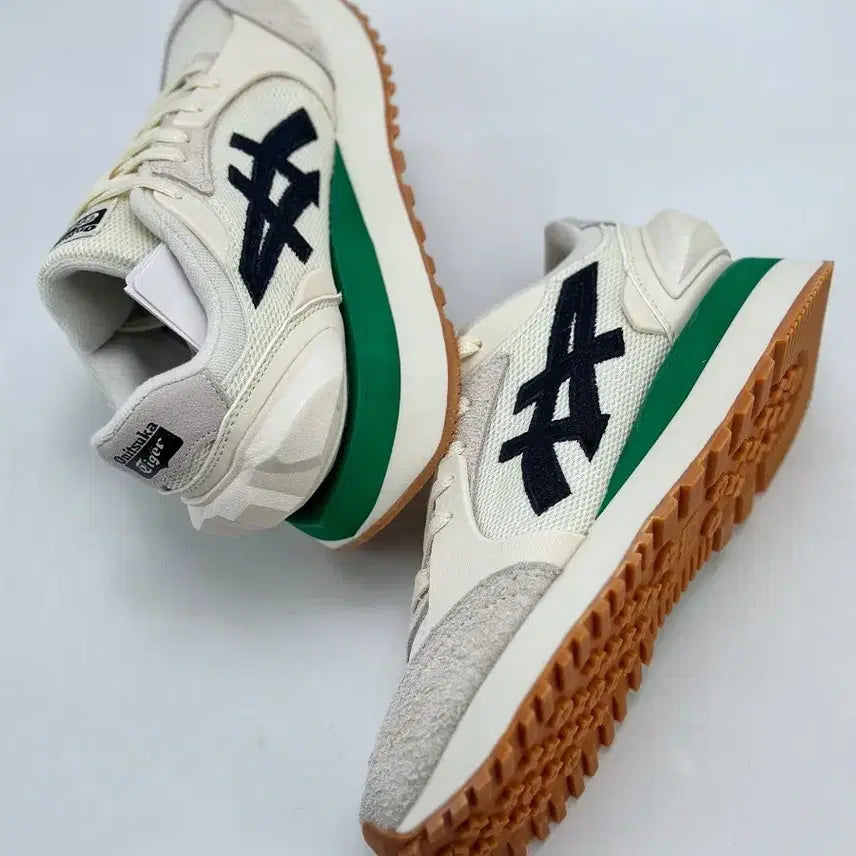 [BUNJANG] Onitsuka Tiger Sneakers Ivory/Green Size 240 EUR38 / 오니츠카타이거 운동화 아이보리/그린 사이즈240 EUR38