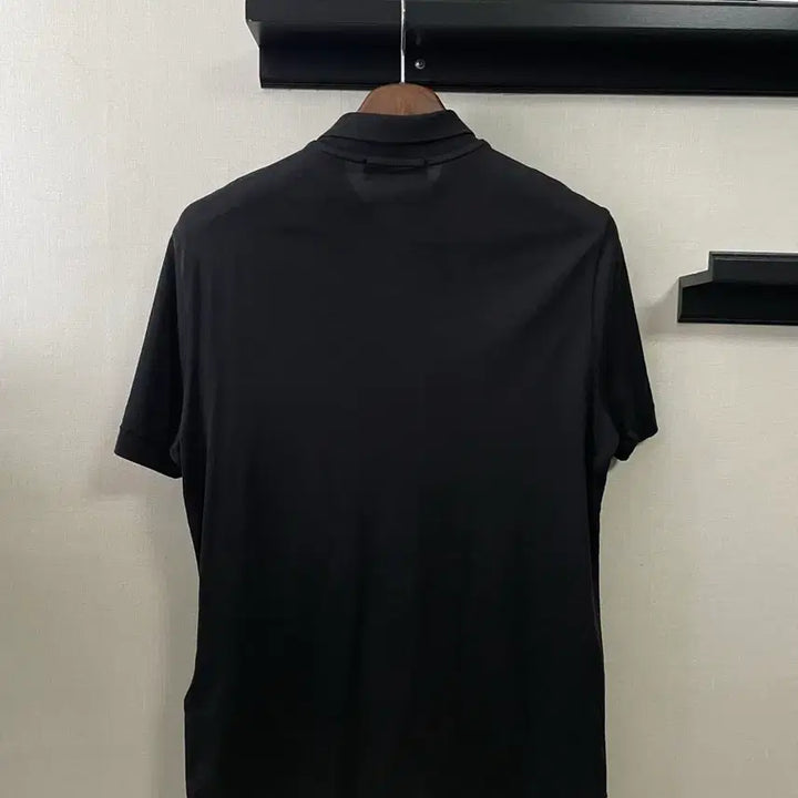 [SOLD OUT] 스톤아일랜드 블랙 반팔 폴로티 M