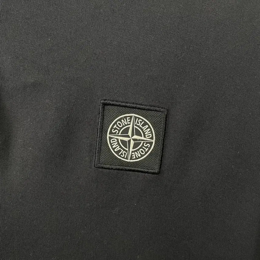 [SOLD OUT] 스톤아일랜드 블랙 반팔 폴로티 M
