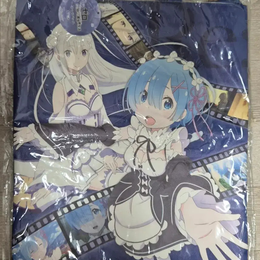 [BUNJANG] Re:Zero Emilia &amp; Rem Leather Tote Bag / 리제로 레쟈 토트백 (에밀리아, 렘)