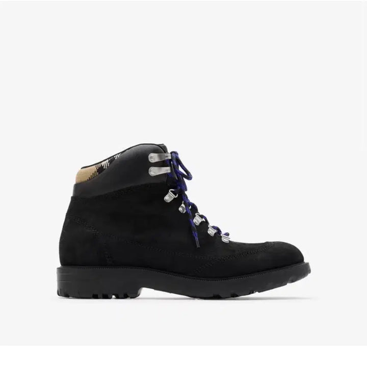 [BUNJANG] Burberry Lace-Up Suede Hiking Boots Black / 버버리 레이스업 스웨이드 하이킹부츠 블랙 40