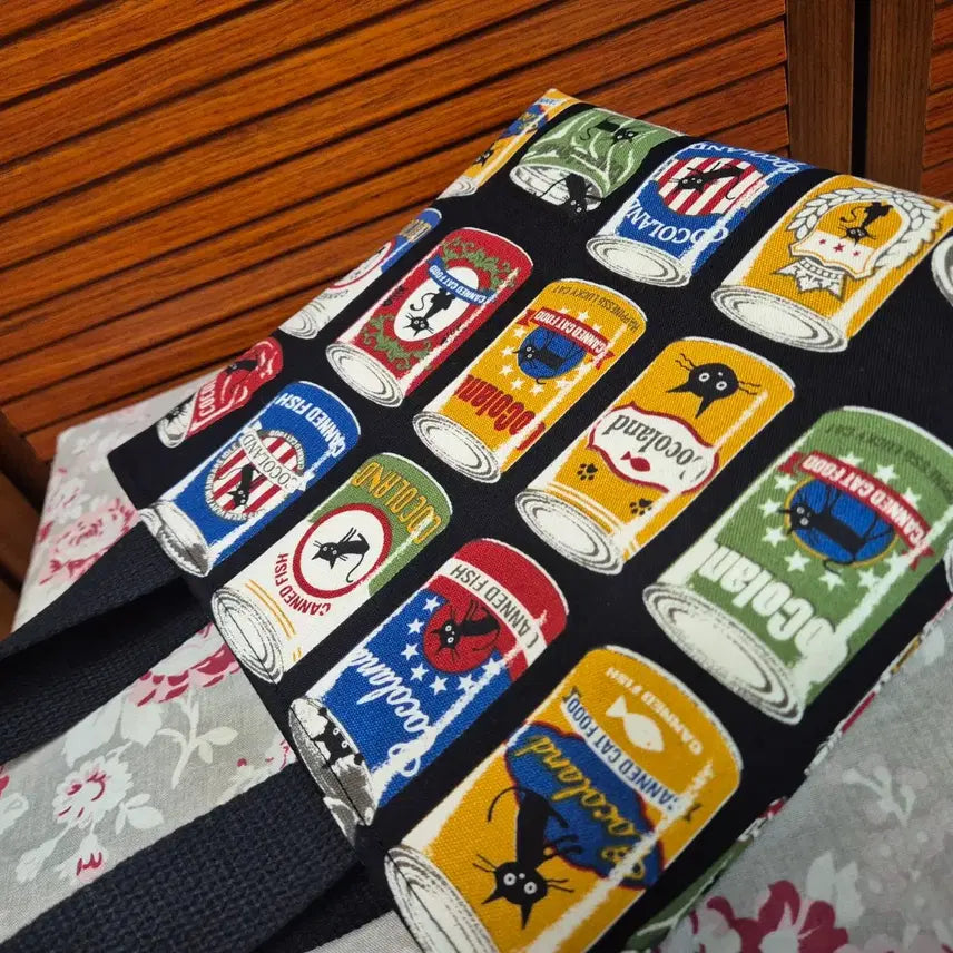 [BUNJANG] Handmade Mini Eco Bag - Japanese Cotton &amp; Linen / 핸드메이드 미니에코백