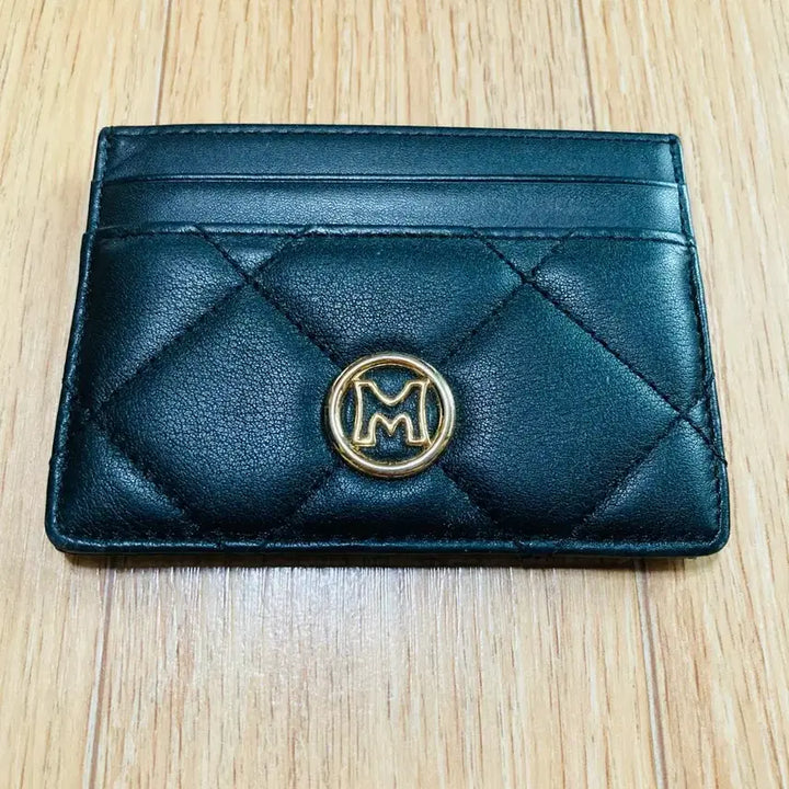 [BUNJANG] Metsiro City Black Quilting Card Wallet / 메트로시티 블랙 퀄팅 카드지갑