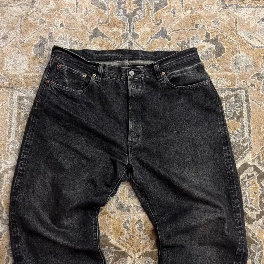 [BUNJANG] SUGAR CANE 1947 Hard Wash Black Selvage Denim W38 / [슈가케인] 1947 하드워시 흑청 W38 (SC42460H)