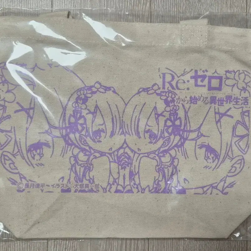 [BUNJANG] Re:Zero Ram &amp; Rem Mini Tote Bag / 리제로 미니 토트백(렘, 람)