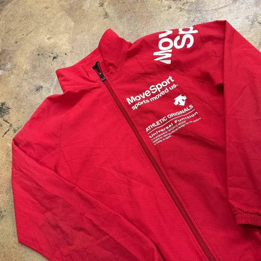 [BUNJANG] Descente MoveSport Red Windbreaker / [정품/95] 데상트 MoveSport 레드 바람막이
