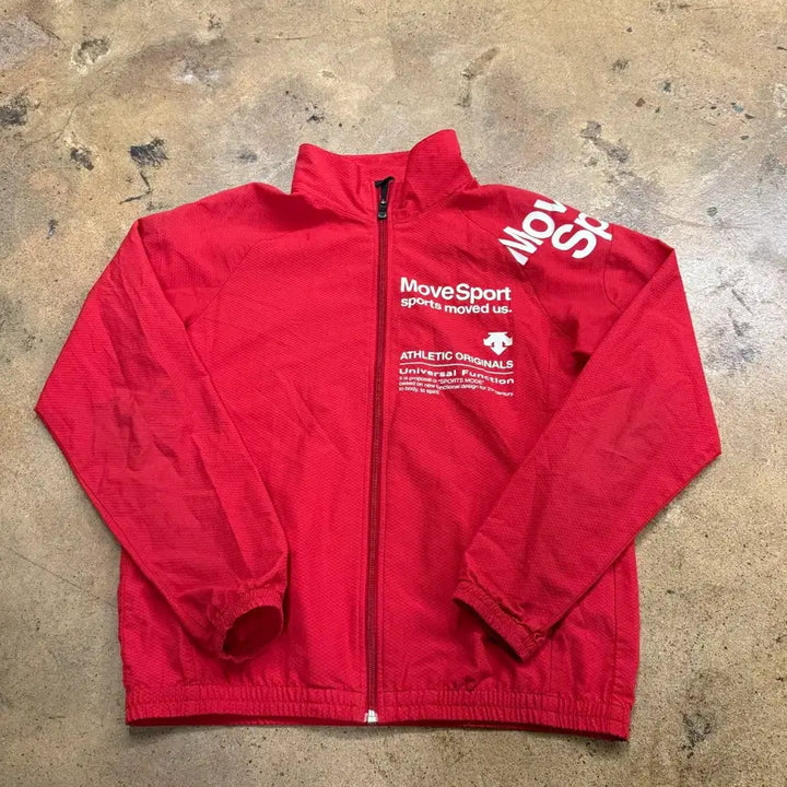 [BUNJANG] Descente MoveSport Red Windbreaker / [정품/95] 데상트 MoveSport 레드 바람막이