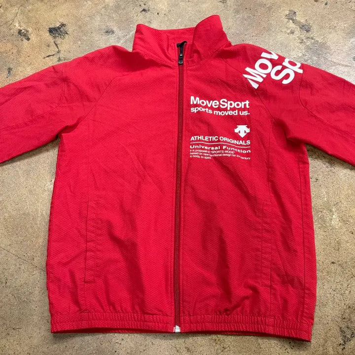 [BUNJANG] Descente MoveSport Red Windbreaker / [정품/95] 데상트 MoveSport 레드 바람막이