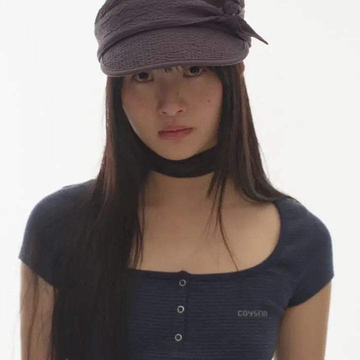 [BUNJANG] KOSEIO Ribbon Tie Cap / 코이세이오 리본 타이 캡