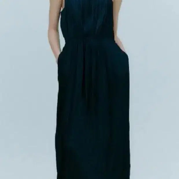 [BUNJANG] ORR Pleated Sleeveless Dress Navy XS Long / 새상품 22만원짜리 ORR orr 플리츠 슬리브리스 드레스 플리츠 원피스