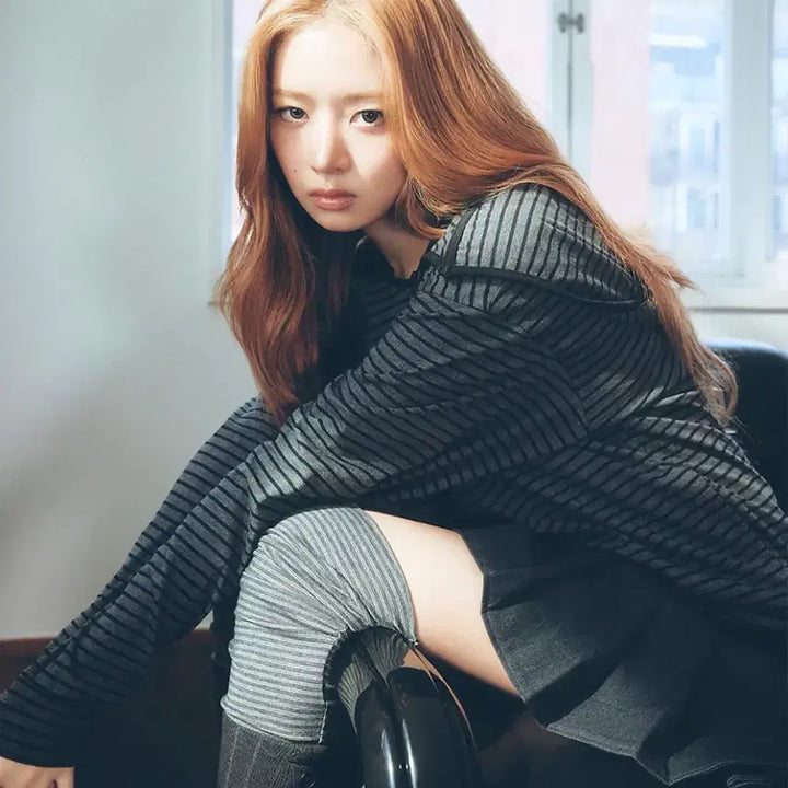[BUNJANG] Miseki Seoul Button Layered Hoodie Charcoal / 미세키서울 버튼 레이어드 후디 차콜