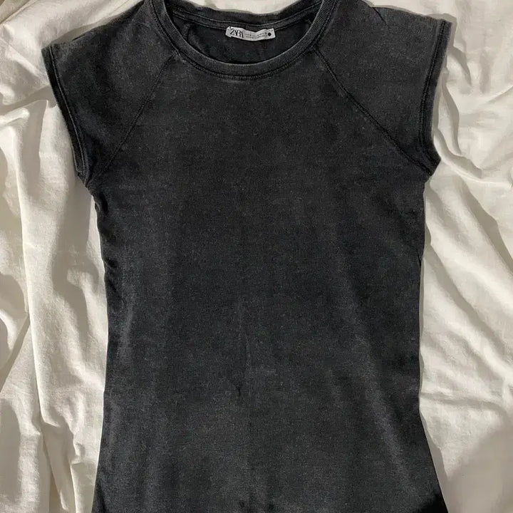 [BUNJANG] Zara Washed Cotton T-Shirt / 자라 워시드 코튼 티셔츠 2335/8