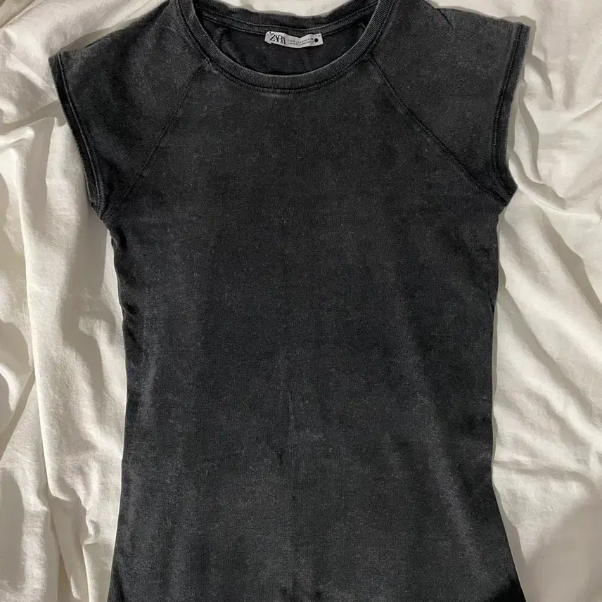 [BUNJANG] Zara Washed Cotton T-Shirt / 자라 워시드 코튼 티셔츠 2335/8