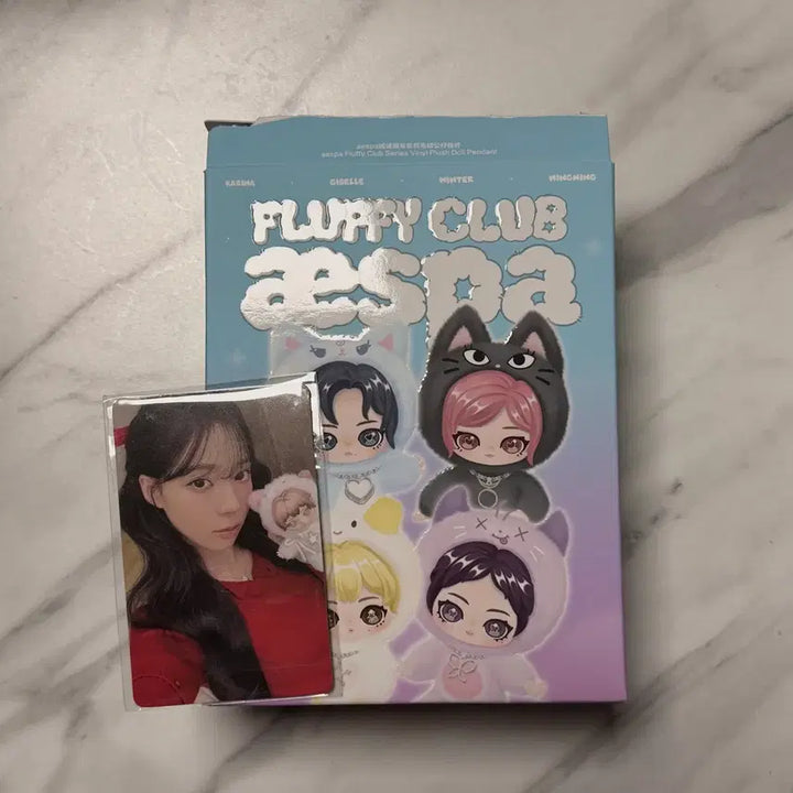 [BUNJANG] aespa Fluffy Club Series Doll Keyring Winter / [정품] aespa 플러피 클럽 시리즈 인형 키링 시크릿(윈터)새상품